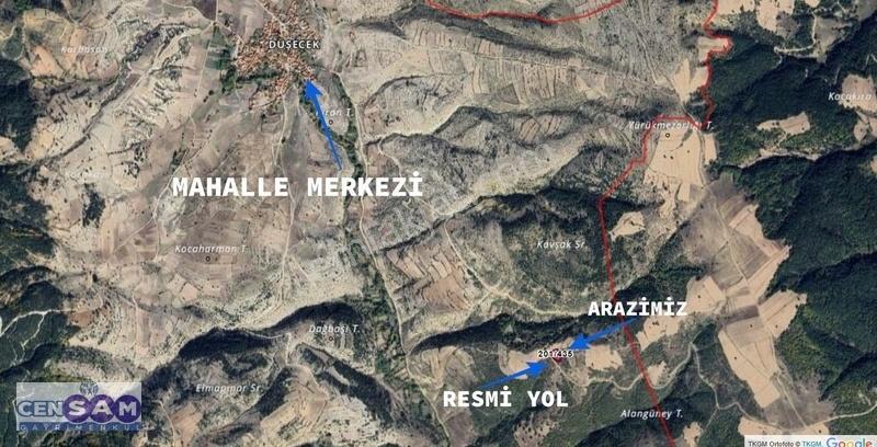 Kütahya Emetde 1.832 M2 Yola Cephe Kaplıca Bölgesinde Düz Arazi - Görsel 2