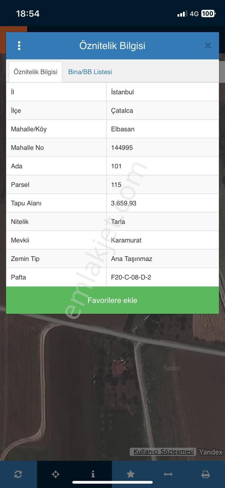 Çatalca Elbasan Da Satılık 250 Metre² Arsa Elektrik Suyu Var - Görsel 3