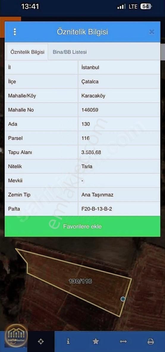 Çatalca Karacaköy Satılık 400 Metre² Tarladan Hisse Çapı Var - Görsel 9