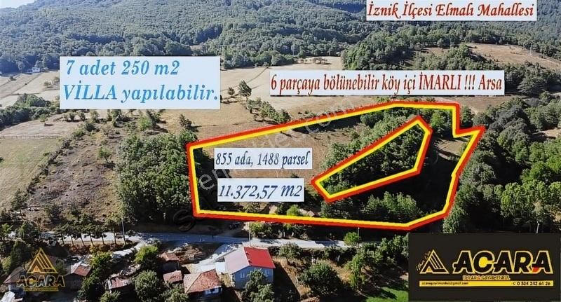 Acaradan /iznik Elmalı'da 11.372 M² İmarlı_bölünebilir Arsa - Görsel 18