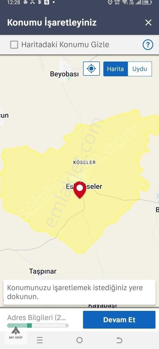 My Ekipdenankarapolatlıeskiköselidesatılık Bağ Yeri Yerleşimyanı