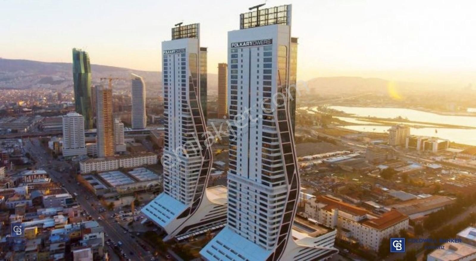 Folkart Towers'da Kiralık Ofis 290m2 Şehir Ve Deniz Manzaralı