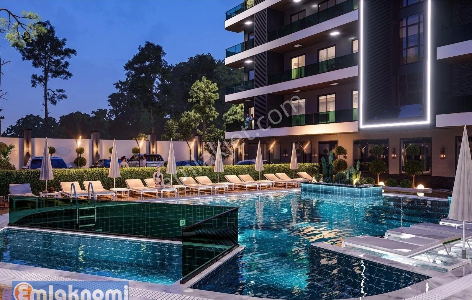 Emlaknomi Alanya %20 Peşin Kalan 12 Ay Taksit İmkanı Satılık 1+1/2+1/3+1 Daireler