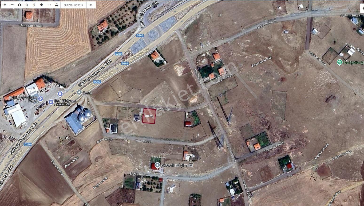 Gölbaşı Oyacada 670m2 Haymana Yolu Yanı İmarlı Arsa Karadeniz Em