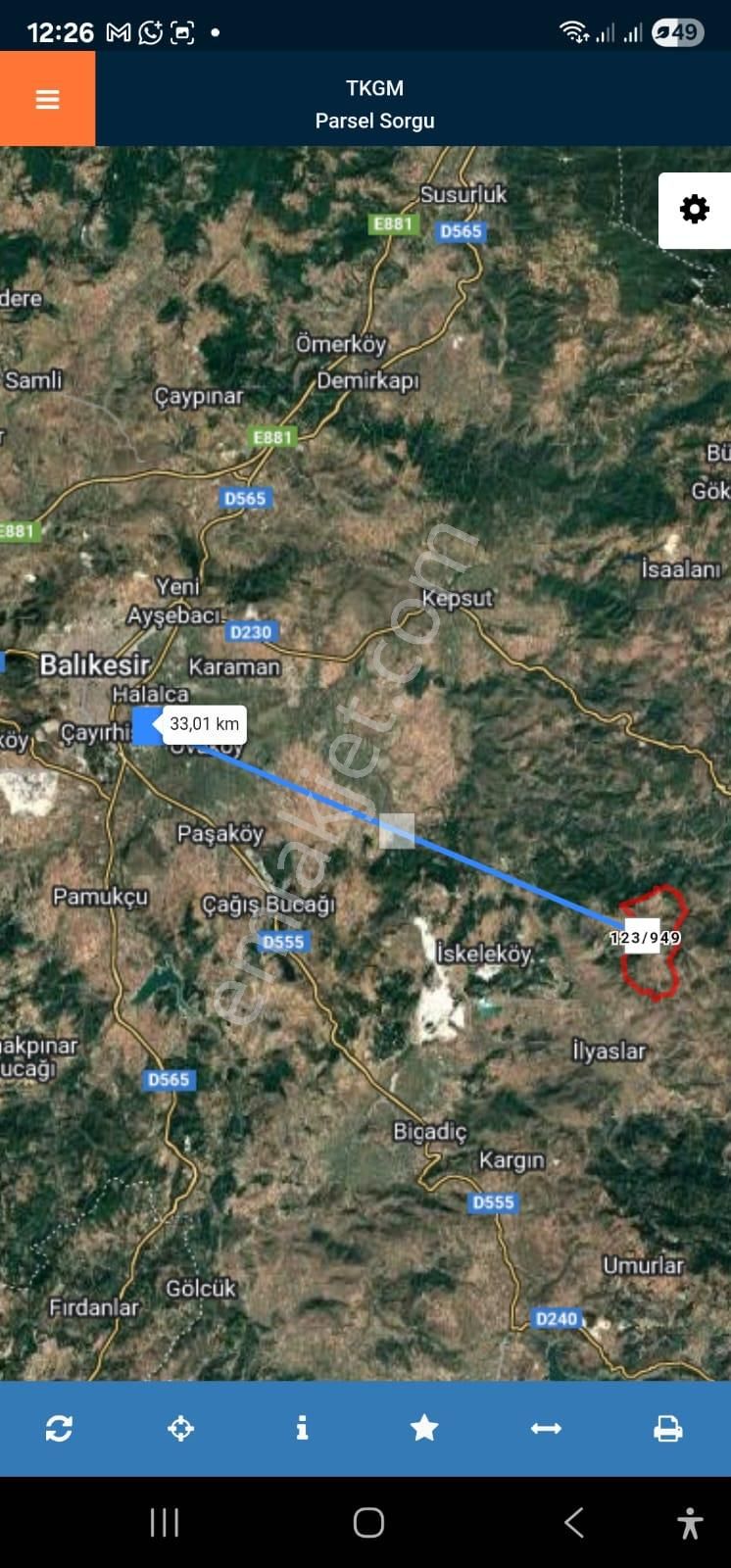 Balıkesirde Yola Cephe Yatırım Fırsatı(k.kartı + Takas + Vade)
