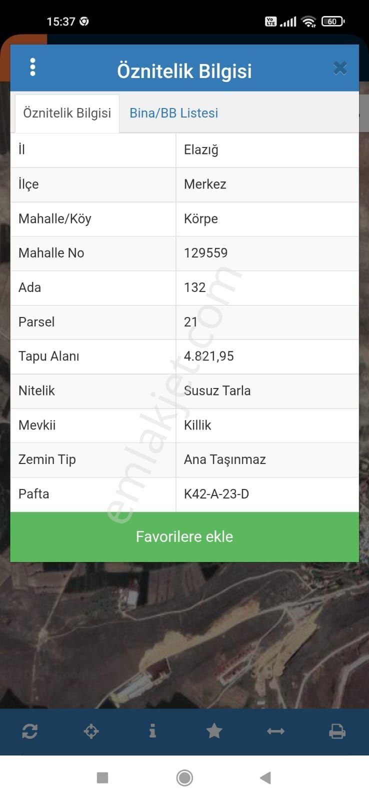 Sedeftepe De Satılık Tarla