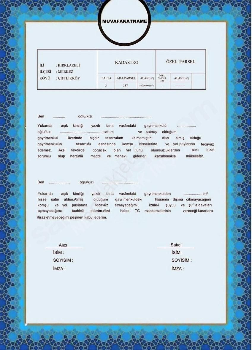 Çiftlikköyde Prefabrikeye Uygun Elden Taskıtlı Satılık Arsa