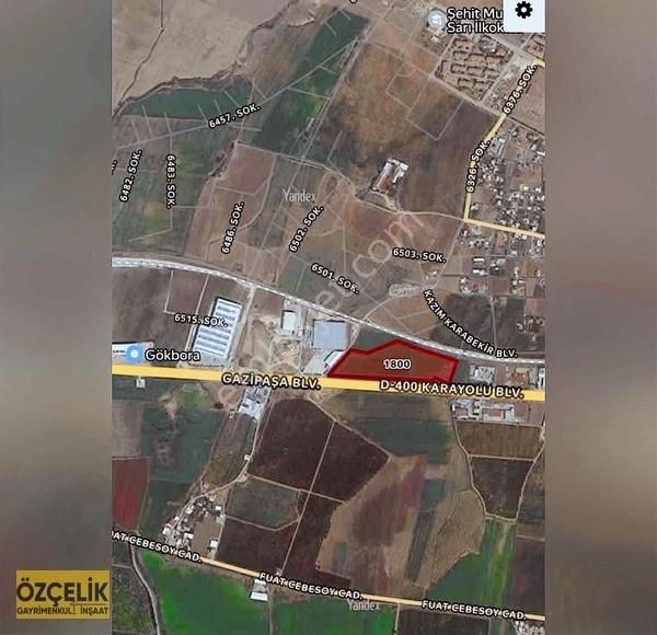 Adana Sarıçam Da E5 Üzeri Sanayi Ticari Arsa
