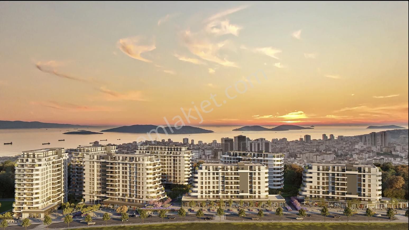 Batıyakası'nın En Özel Cephesi! Adalar Ve Deniz Manzaralı Daire!