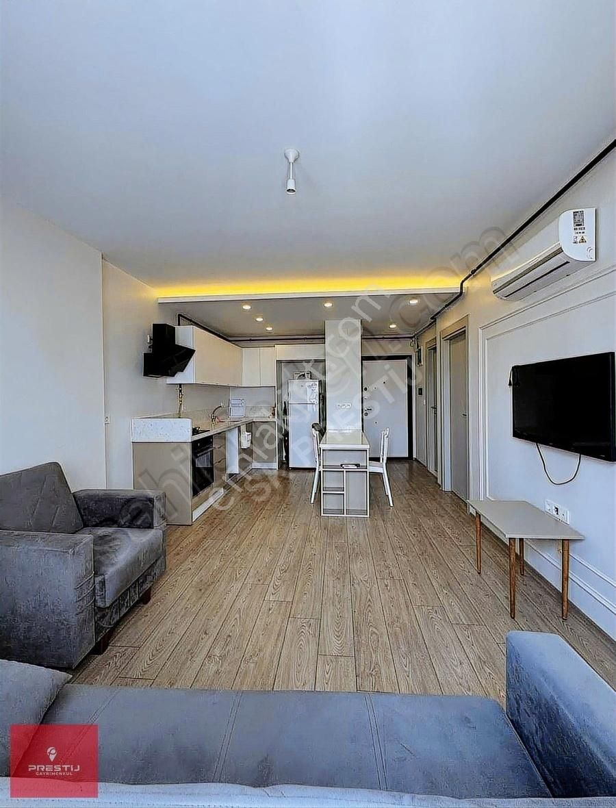 Prestij'den Bulvar Üstü İskanlı Çift Klima Doğalgaz Eşyalı 1+1