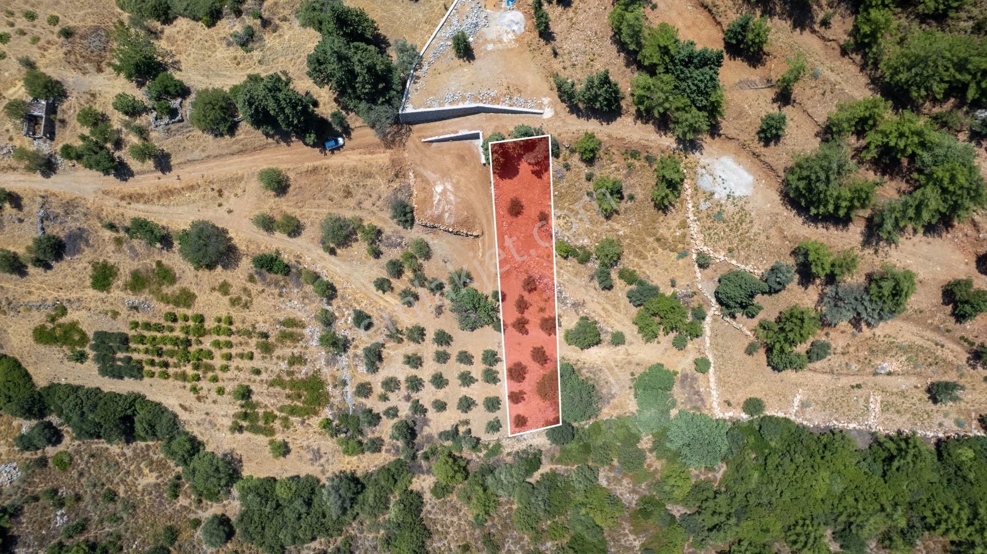 Datça Hızırşah'ta Satılık 916,40m2 Zeytinlik Tarla - Görsel 13