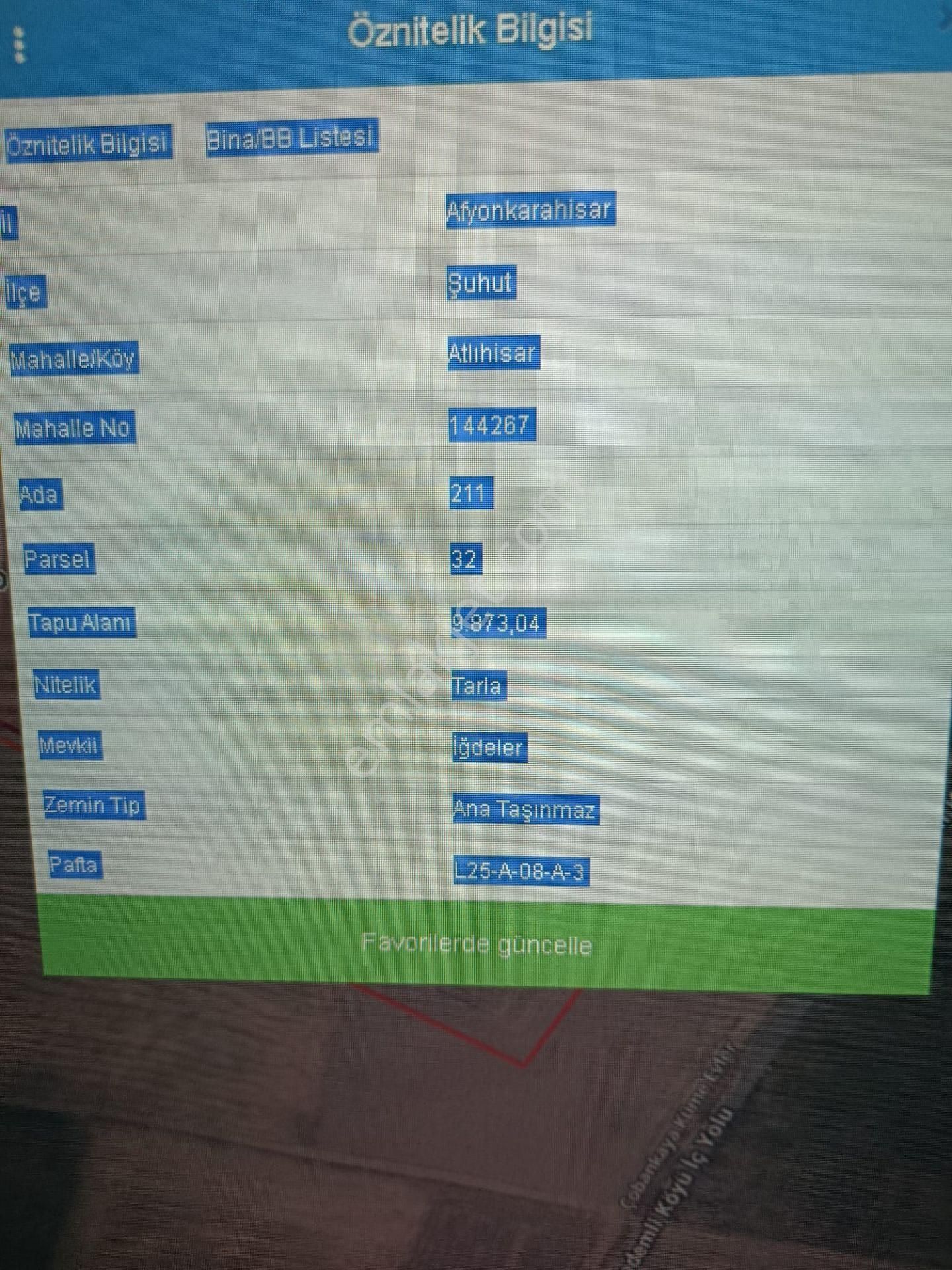 Şuhut Atlıhisar 4 Adet Satılık Güzel Konumda Tarla - Görsel 8