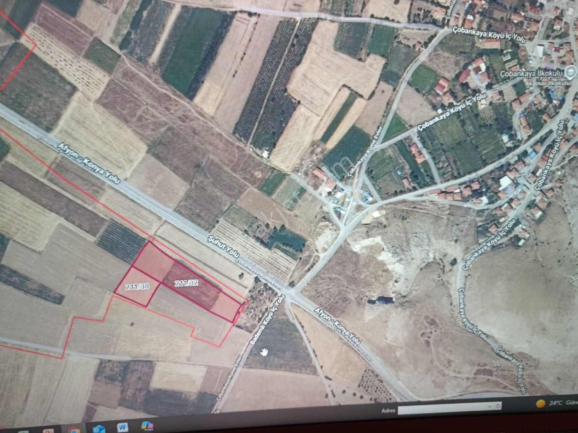 Şuhut Atlıhisar 4 Adet Satılık Güzel Konumda Tarla - Görsel 9