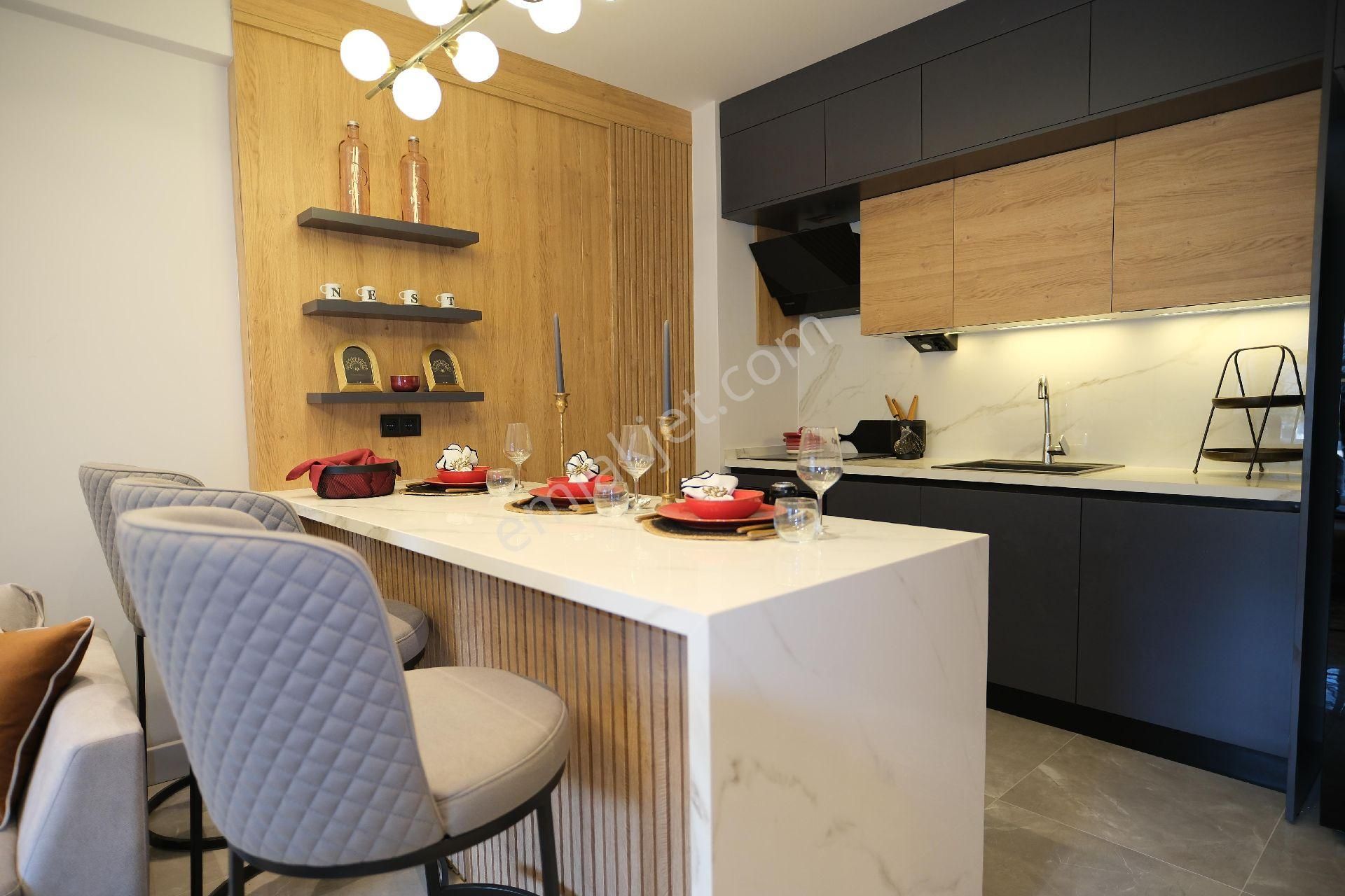 Havuzlu Site Şık Modern Daire - Görsel 19