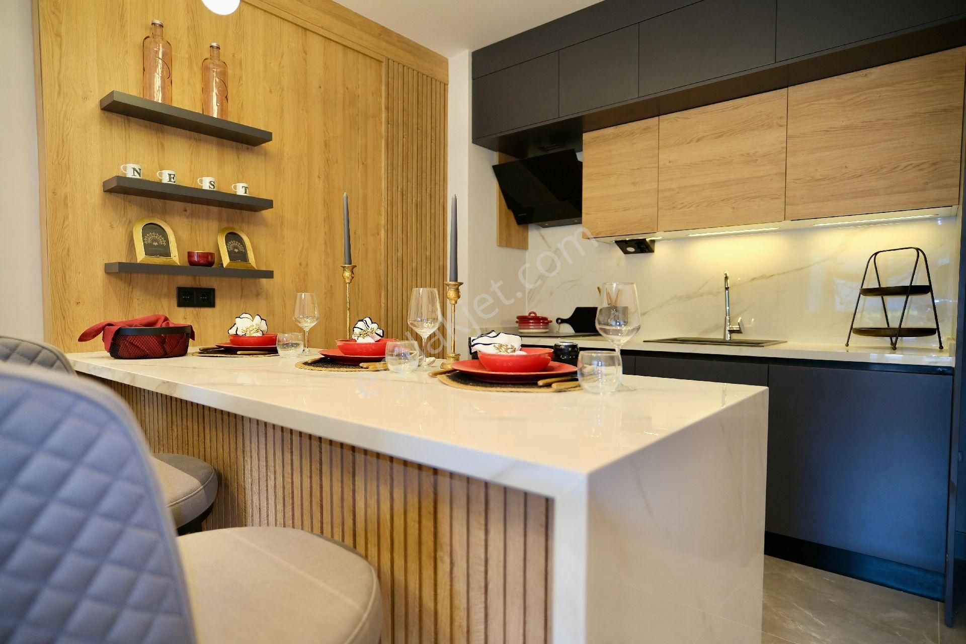 Havuzlu Site Şık Modern Daire - Görsel 20