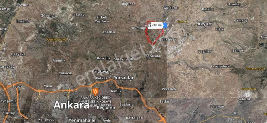 Çubuk Yenicede 428 M2 Yatırımlık Arsa