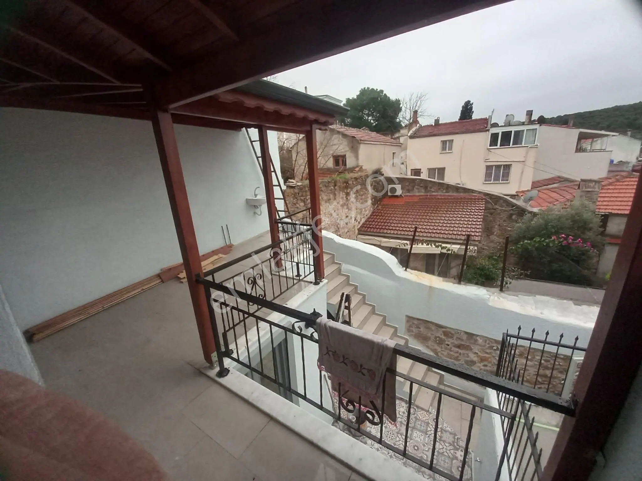 Ayvada'dan Ayvalık Merkez'de Deniz Manzaralı Avlulu 2+1 Rum Evi - Görsel 25