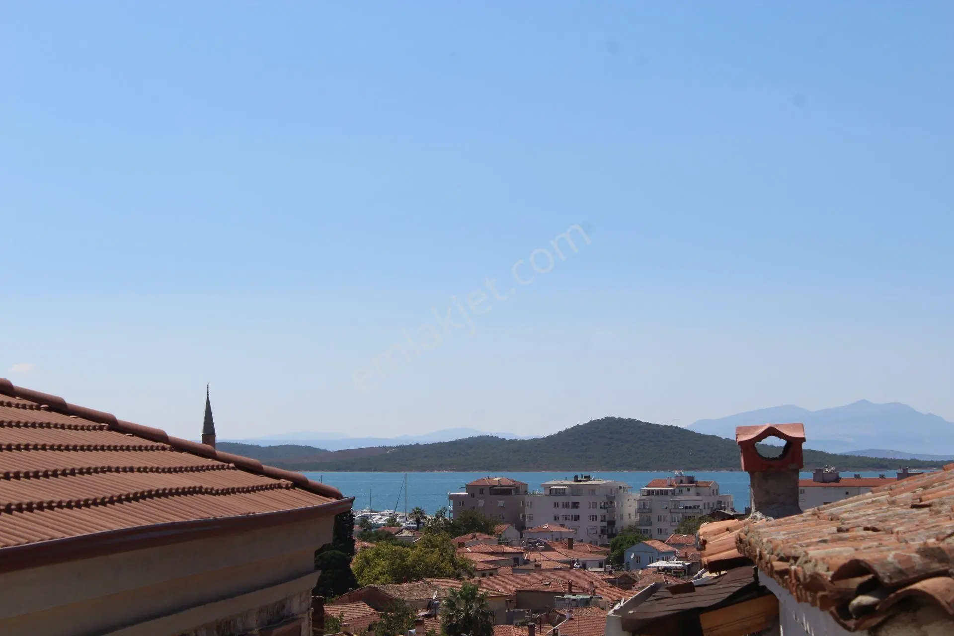 Ayvada'dan Ayvalık Merkez'de Deniz Manzaralı Avlulu 2+1 Rum Evi - Görsel 27