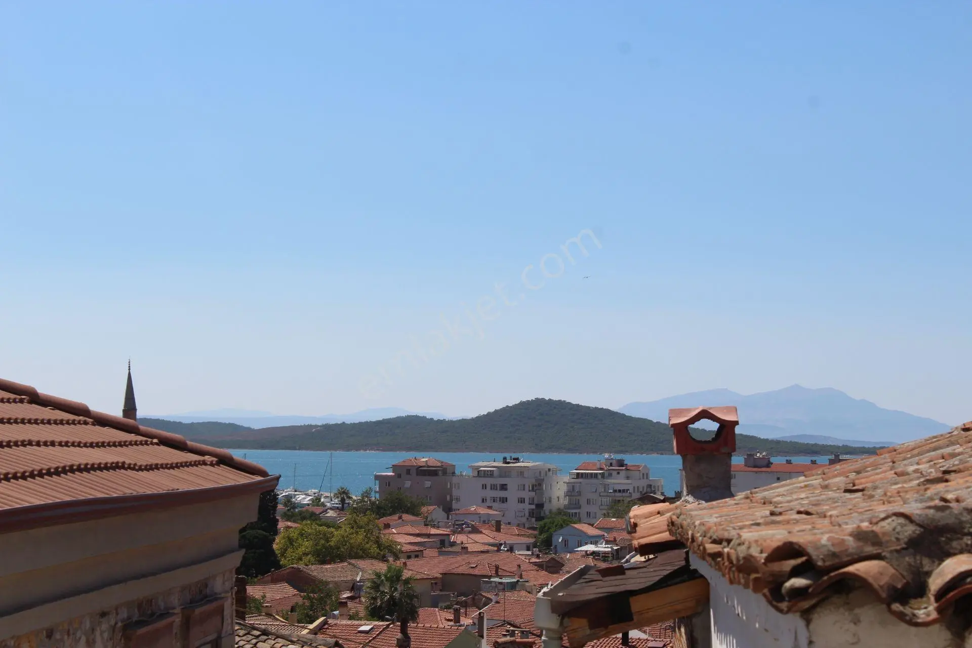 Ayvada'dan Ayvalık Merkez'de Deniz Manzaralı Avlulu 2+1 Rum Evi - Görsel 28