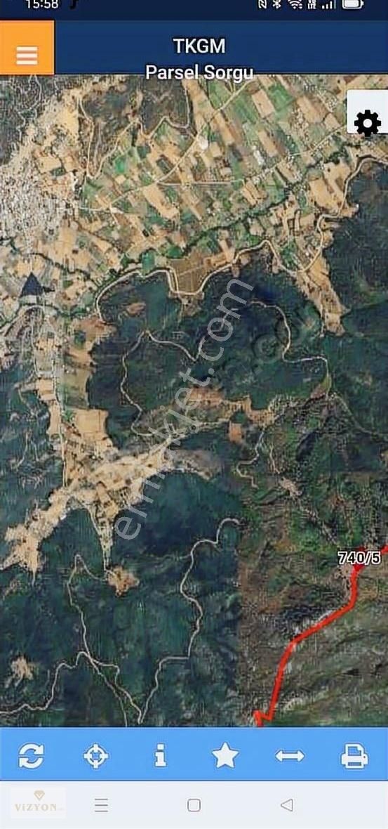 Kestel Gölcük Köyünde Satılık Hisseli Ozel Parsel 640 M2 Tarla - Görsel 7