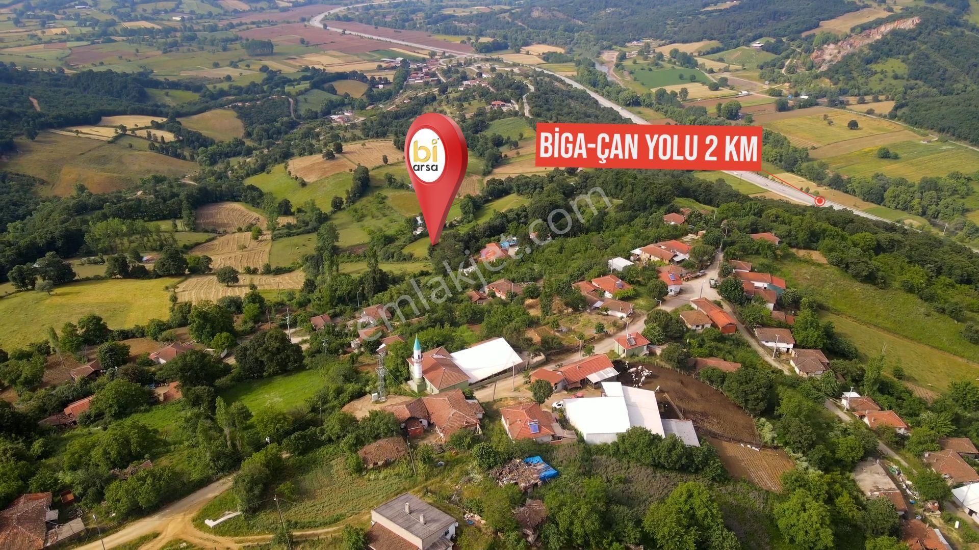 Biga Kapanbelen Köyünde Çan Yoluna Yakın 1.632,03 M² Tarla - Görsel 4