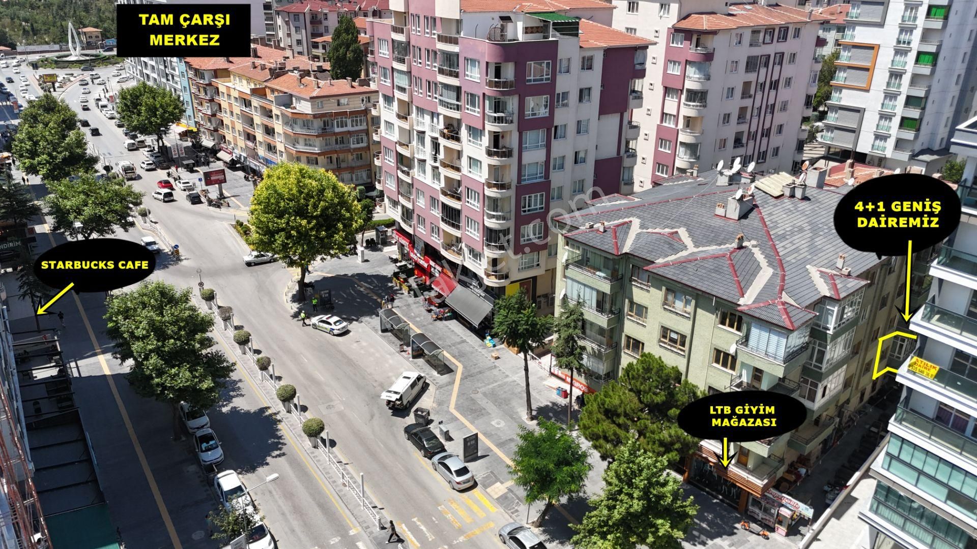 E.gökal Kiralık ! Ltb Üstü Çarşı Merkez Ara Kat 4+1 Geniş Daire
