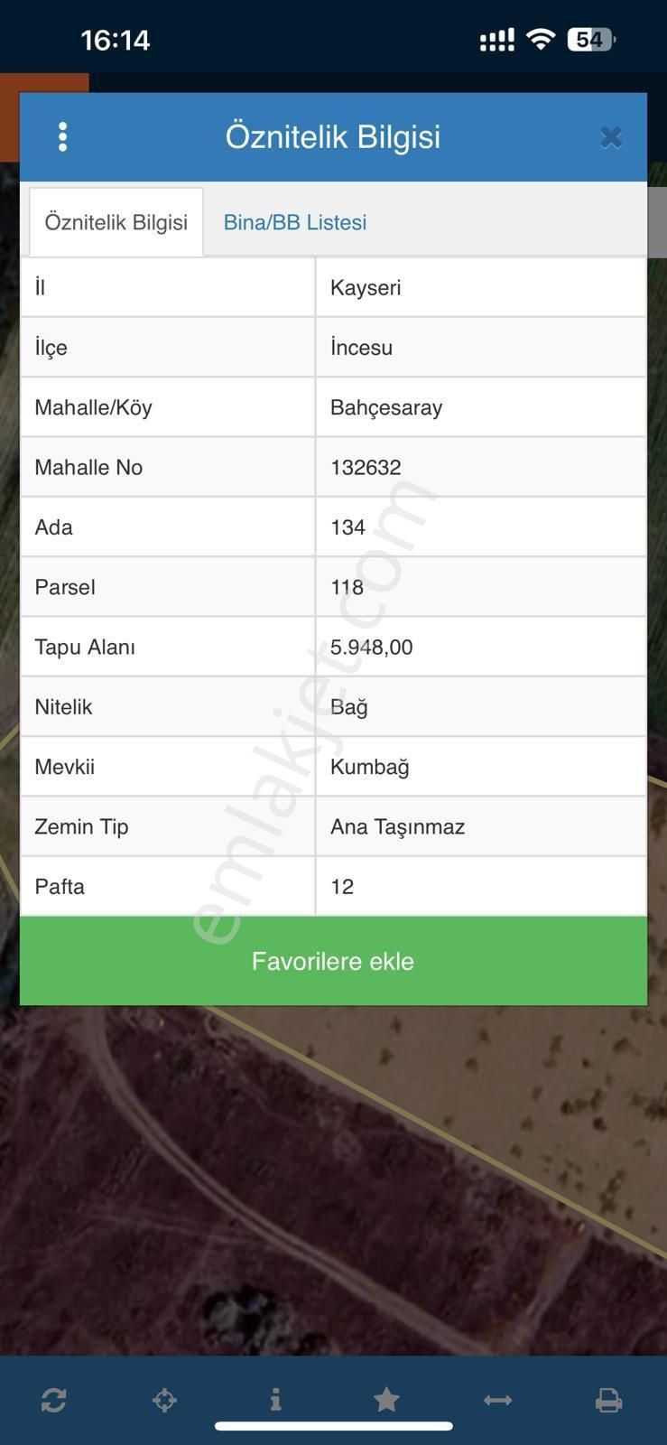 Anadolu Emlaktan Satılık İncesuda Bağ