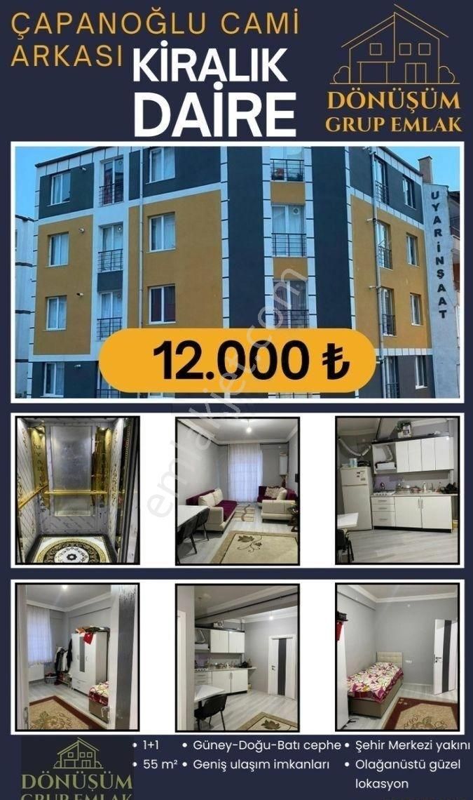 Dönüşüm Emlak'tan Şehrin En Merkezi Konumunda Güney-doğu-batı Cepheli Kiralık Eşyalı 1+1 Daire