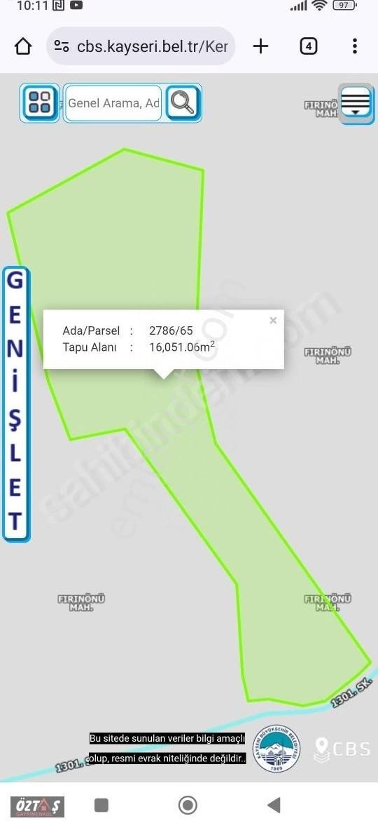 İncesu Fırınönünde Tam Yatırımlık Bağ - Görsel 3
