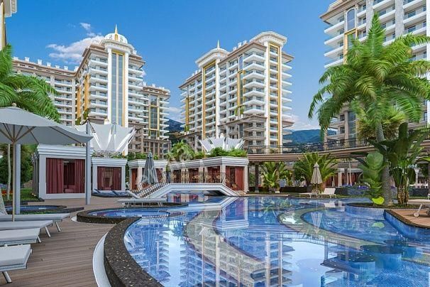 Alanya Mahmutlarda – Tam Deniz Manzaralı Ultra Lüks 3+1 - Görsel 26