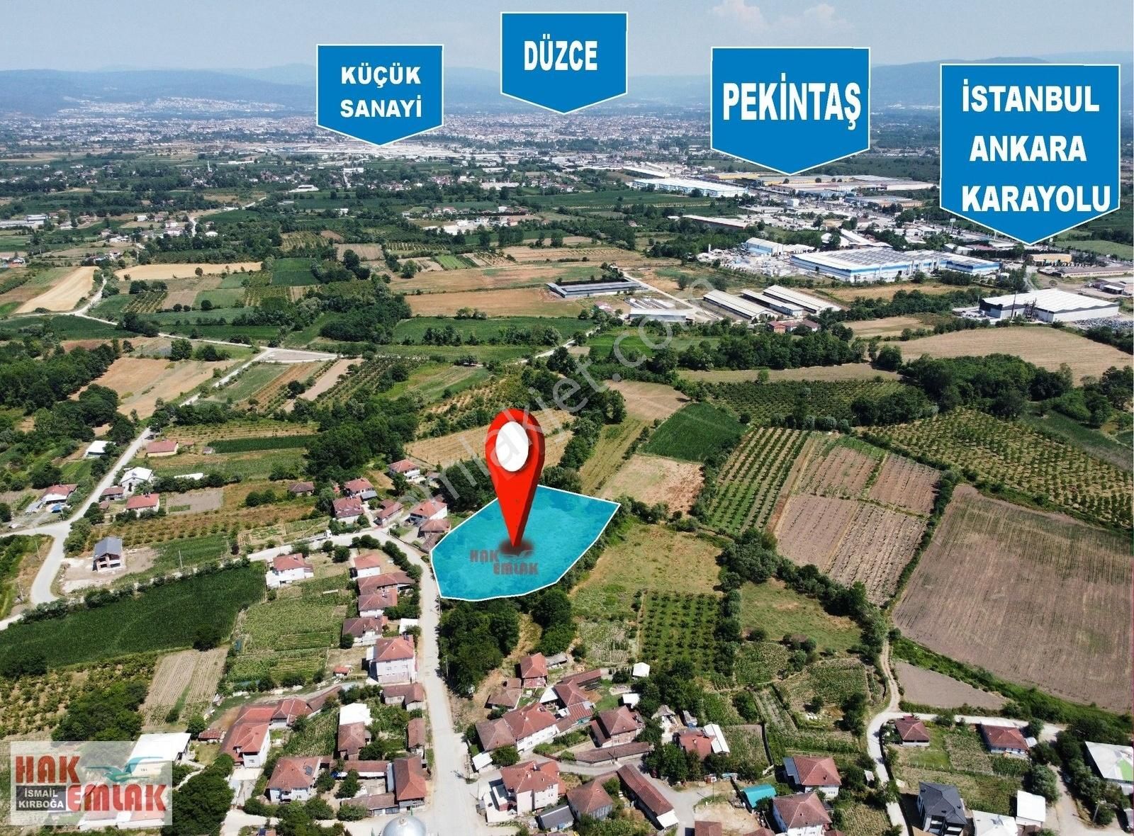 Hak Emlak'tan Çilimli-dikmeli Köyünde Satılık 6.335 M² Arsa