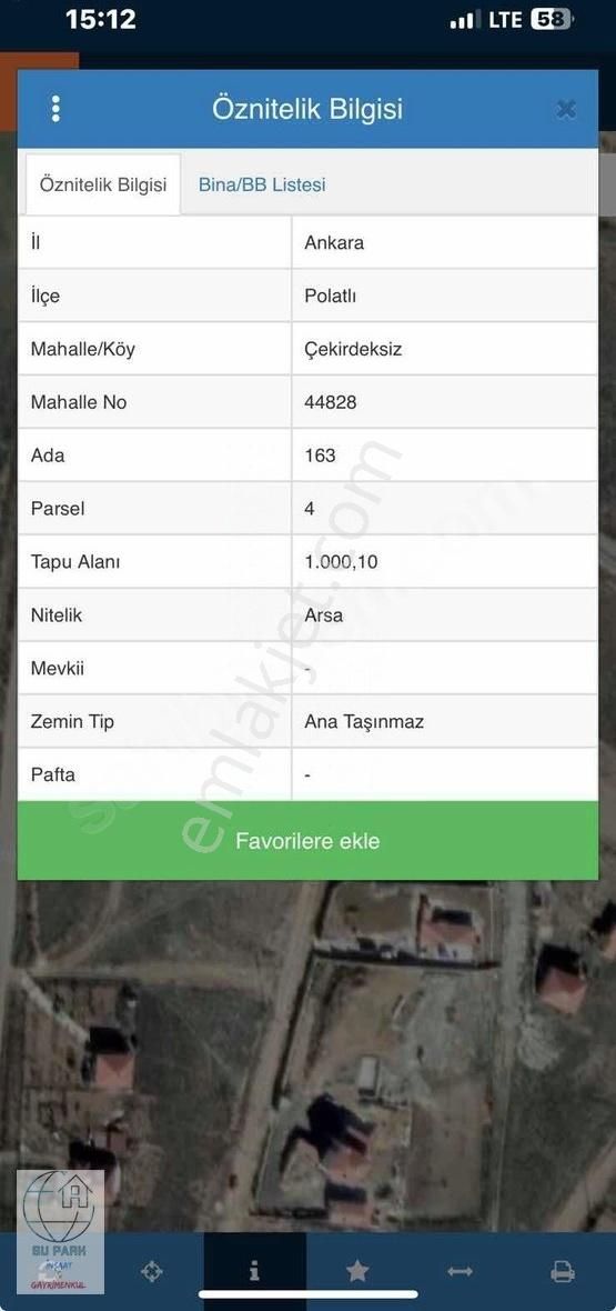 Çekirdeksiz Mahallesi 1.000 M2 Satılık Fırsat Köşebaşı Arsa