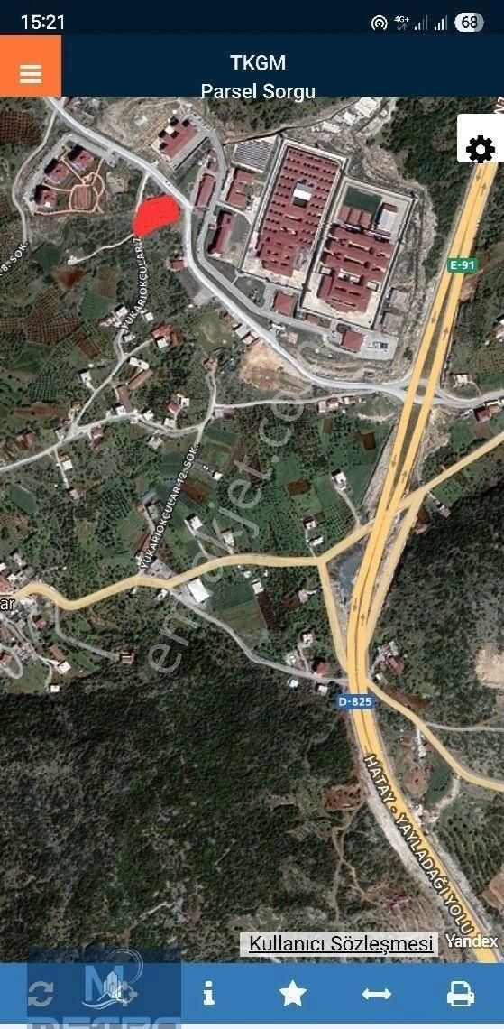 Hatay Yayladağ Yolu Cezaevi Karşısı Satılık Tarla
