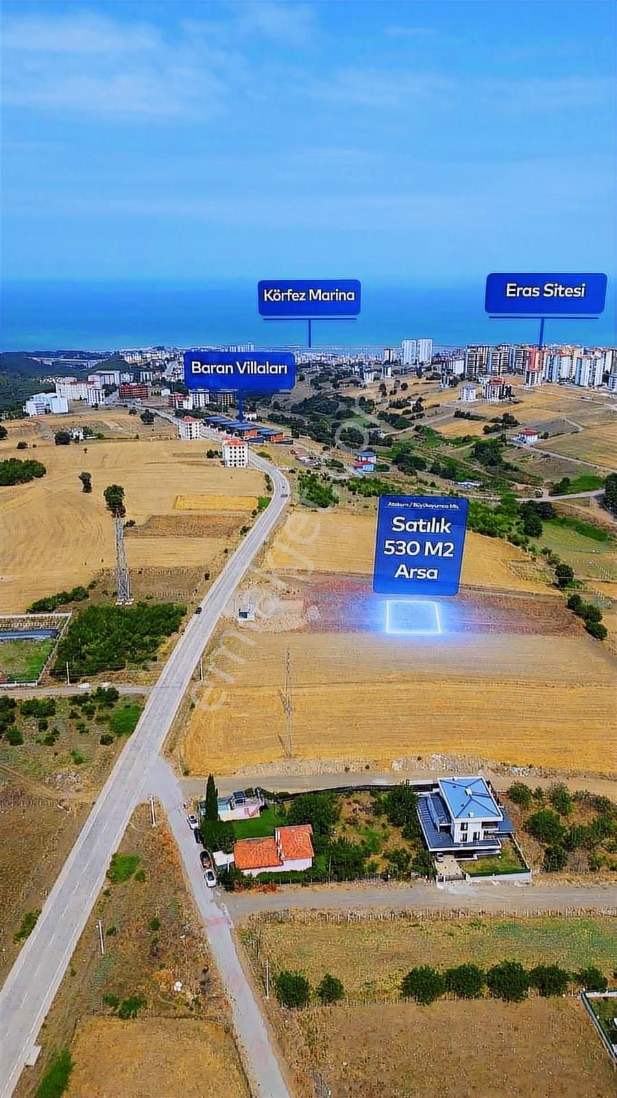 Samsun Atakum Büyükoyumca Aziz Işık Bulvarında Satılık Arsa