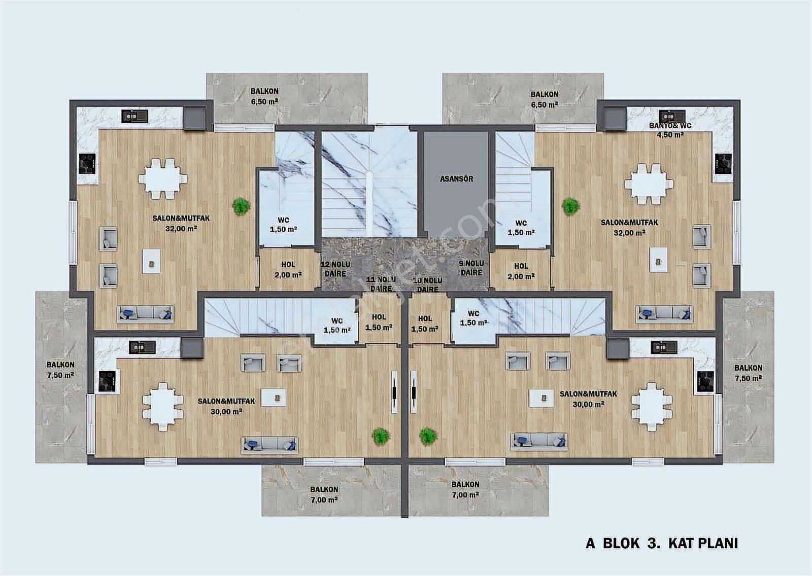 Çalıca'da Projeden Havuzlu 1+1 2+1 Fırsat Daireler Satılık - Görsel 17