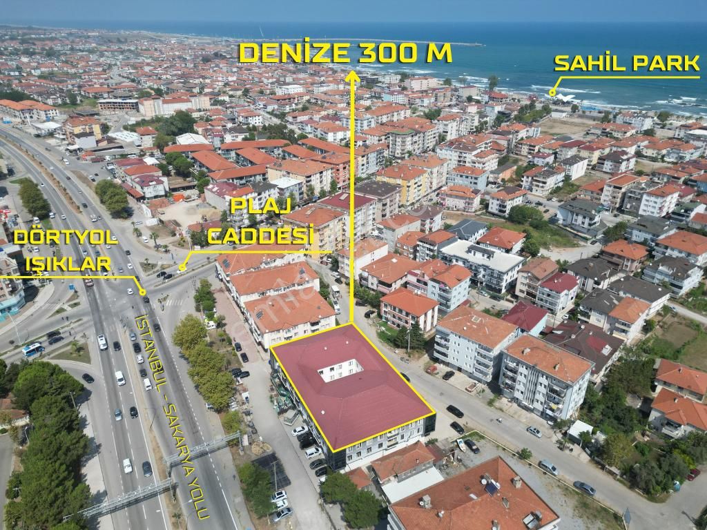 Karasu Sahilde Kombi Petekli Geniş M2 Ara Kat Satılık 3+1 Daire