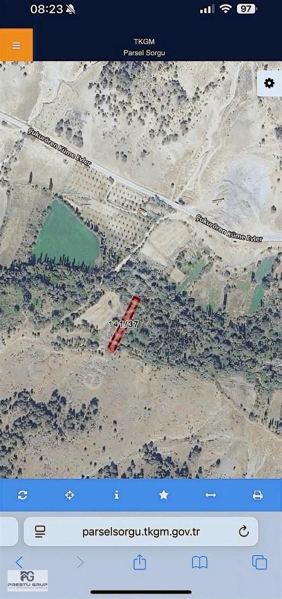 Prestij Gruptan Kütahya Gedizde Yatırımlık 741m2 Satılık Tarla