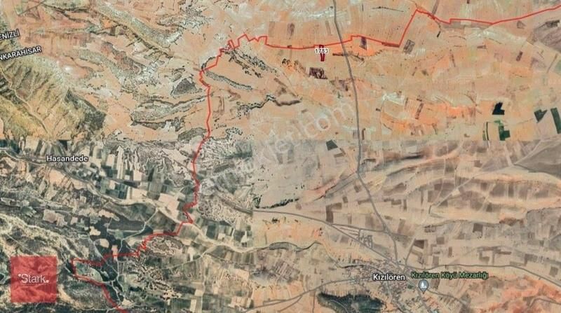 Afyon Dazkırı 8.700m2 Tek Tapu Satılık Tarla - Görsel 3