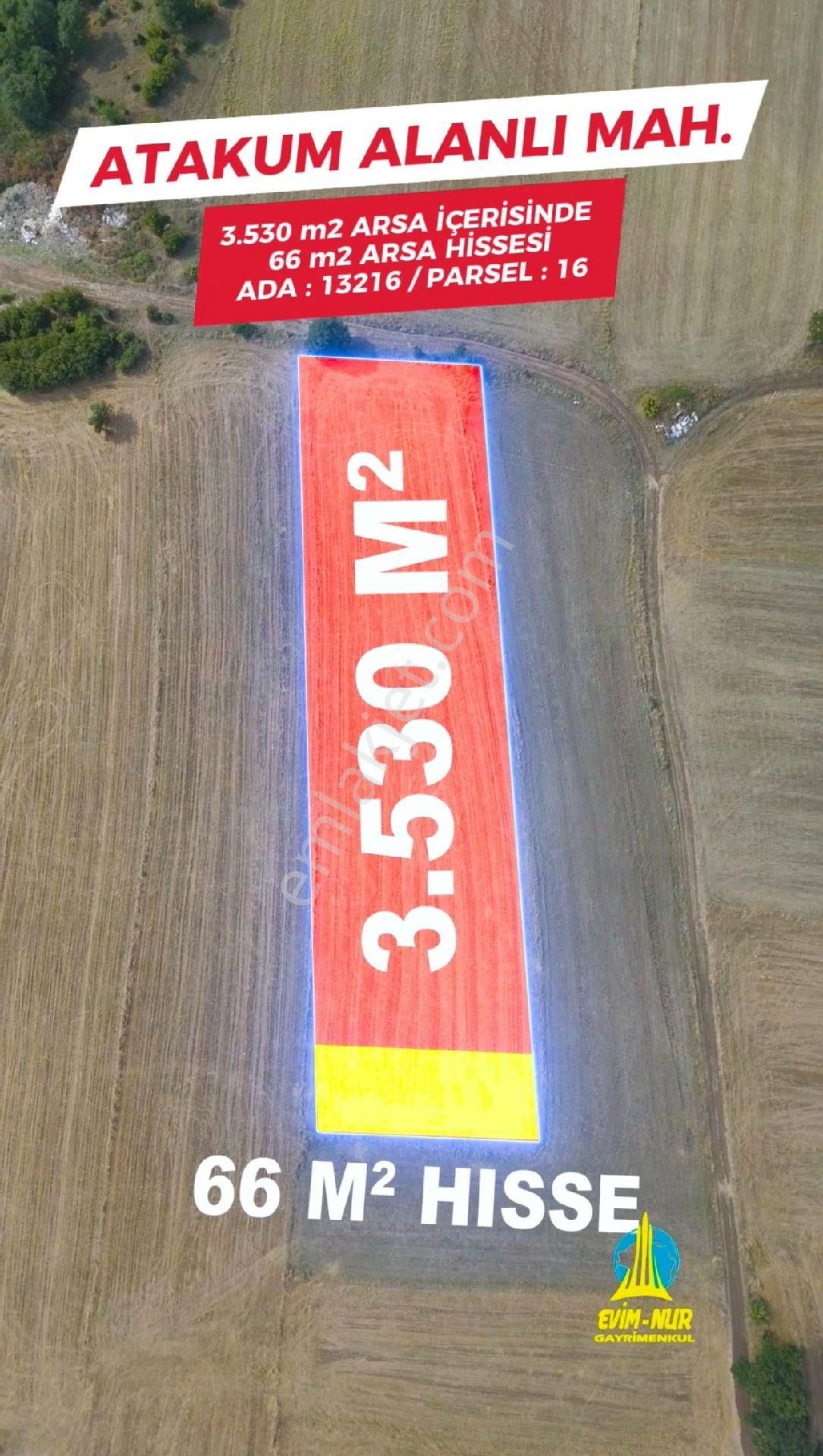 Evim-nur'dan Alanlı Mah 3.530 M2 Alan İçerisinde Yatırımlık Fırsat 66m2 Acil Satılık Tarla