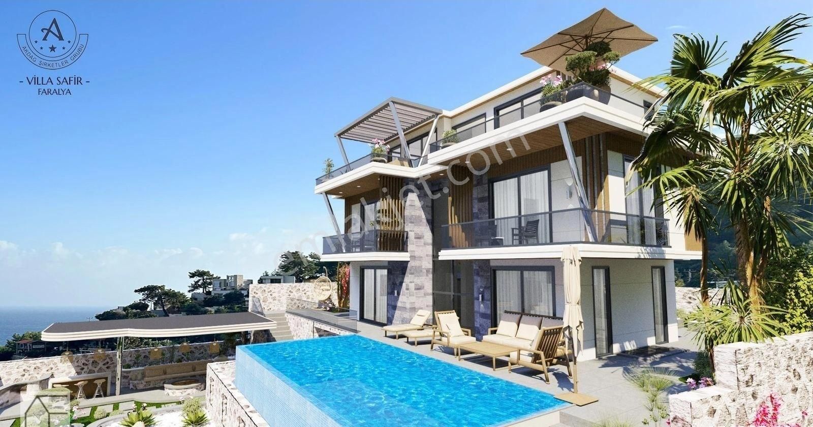 Fethiye Faralya Satılık Deniz Manzaralı Lüks Villa - Görsel 6