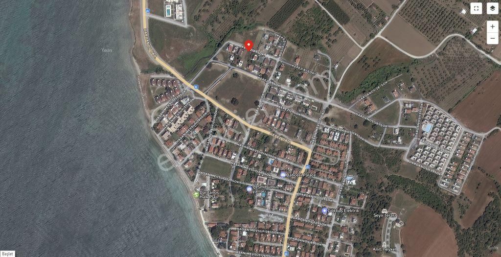 Dardanos'ta Sahibinden Denize 200 Metre İmarlı Arsa