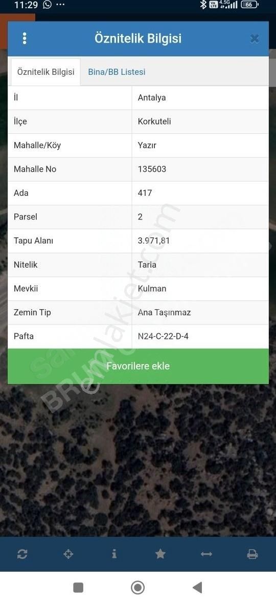 Korkuteli Yazır Da 3971 M2 Tarla Antalya Korkuteli Yoluna Cephe - Görsel 3