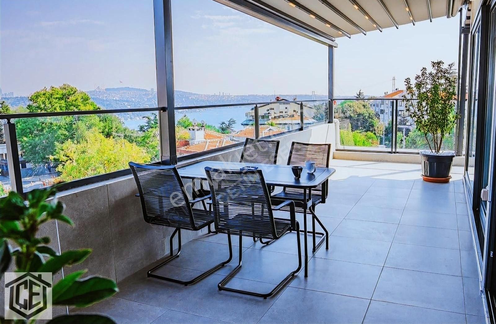 Panoramik Boğaz Manzaralı, Modern Tasarımlı, Büyük Teraslı Daire