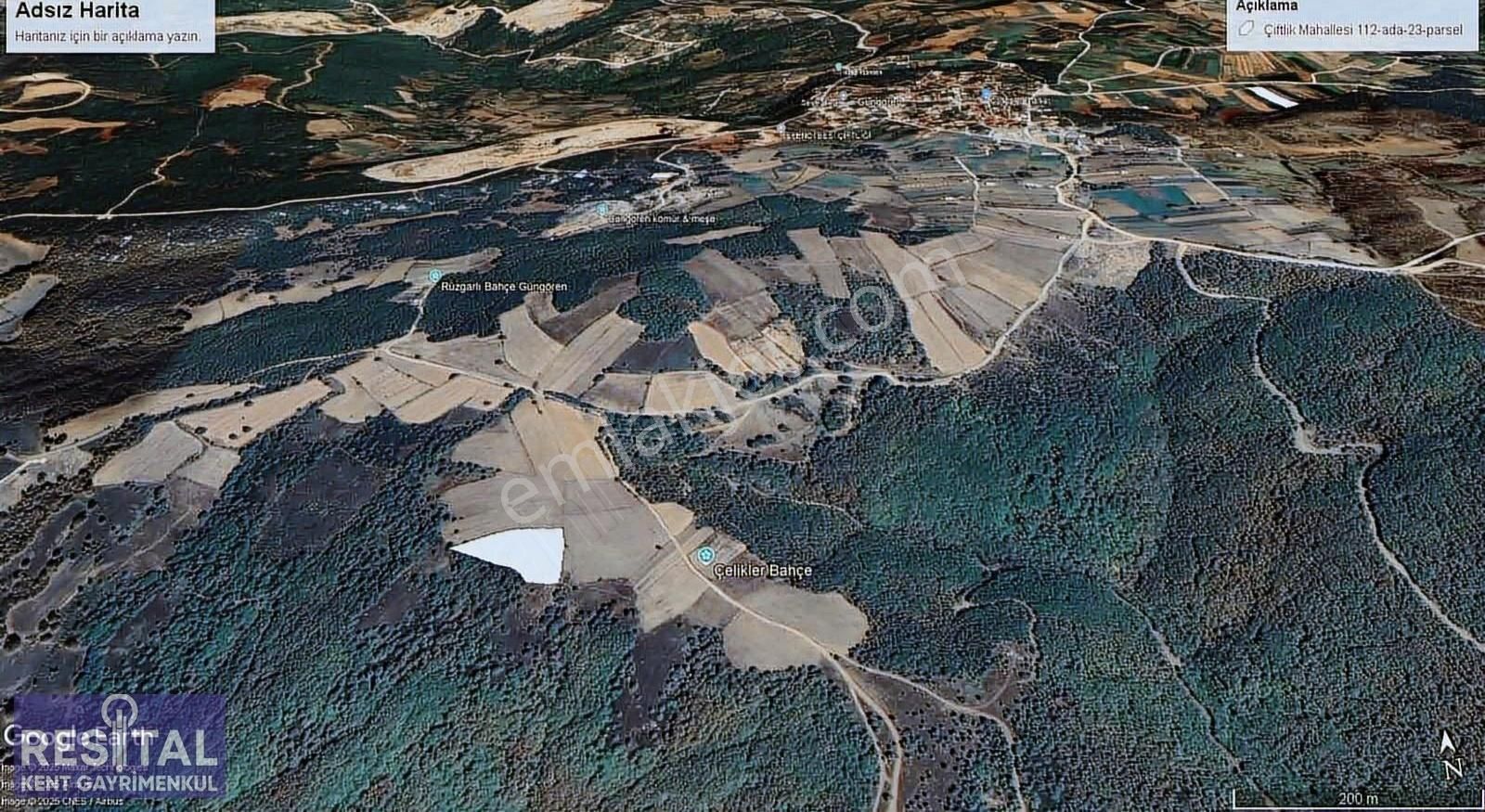 Nilüfer Güngörende 4590 M² Tek Tapu Arazimiz Harika Manzaralı - Görsel 24