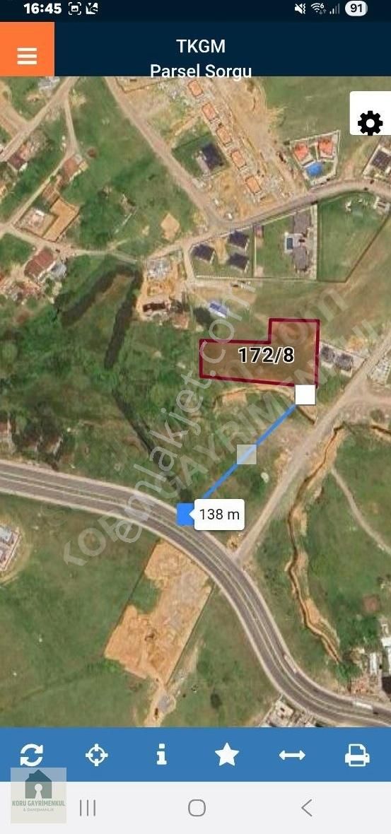 Koru Emlak'tan:3864m2 Villa İmarlı Fırsat Arsa Satılıktır