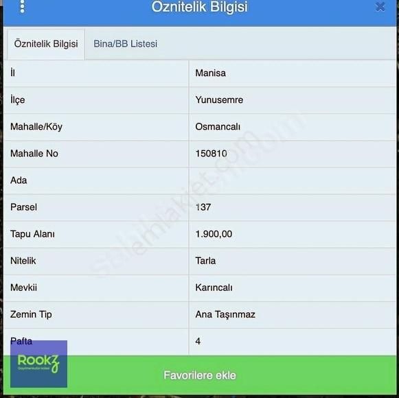 Satılık Tarla - Manisa Yunusemre Osmancalı Mahallesinde!