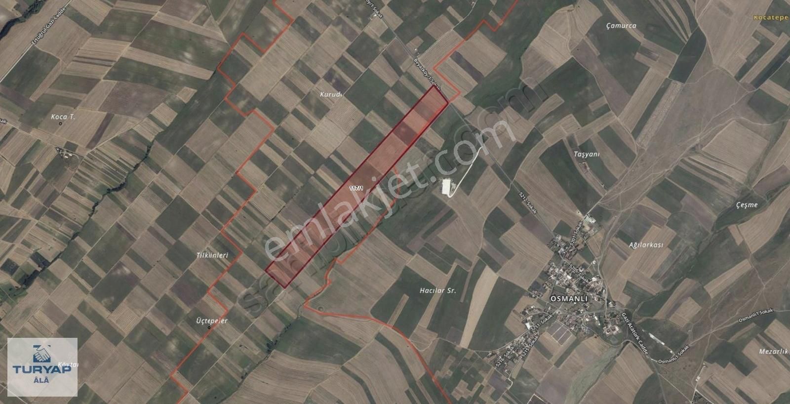 Turyapdan Tekirdağ Saray Beyazköyde Satılık 670m² Çaplı Tarla