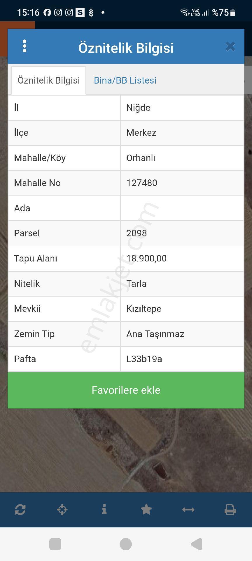 Niğde Orhaneli Da Satılık Tarla - Görsel 2