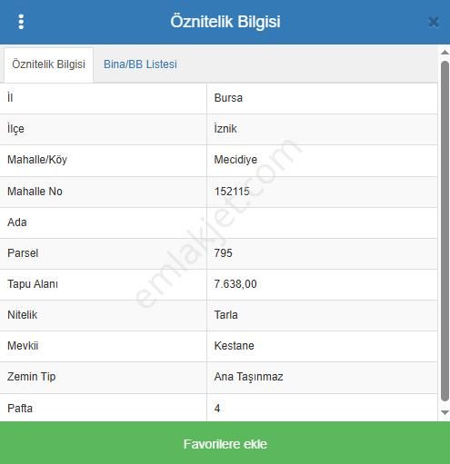 Bursa İznik Mecidiye 7638 M2 Satılık Tarla - Görsel 2