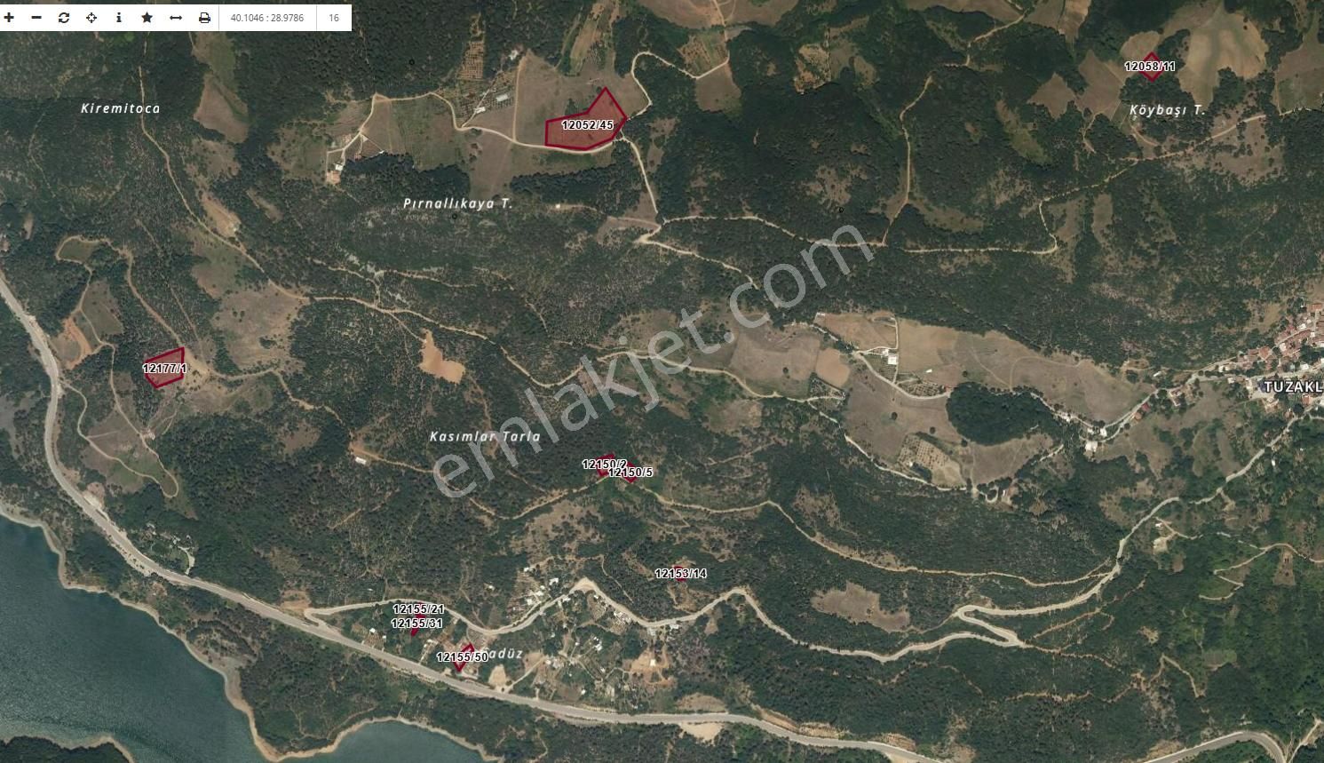 Bursa Osmangazi Tuzaklı Köyün De Satılık Tarla 11.046 M2